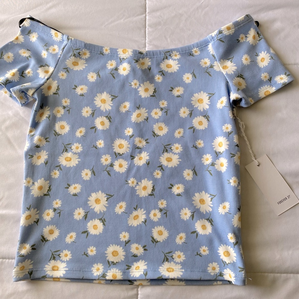 NEW floral off the shoulders top !